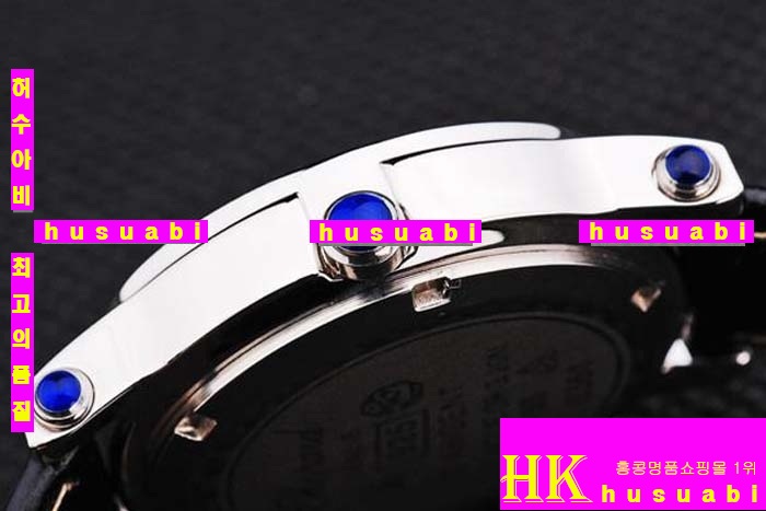 ĵ ڽð Replica Chopard Japanese Quartz MOVEMENT Polished Case Diamond Bezel Black leather Bracelet Women. sa-11