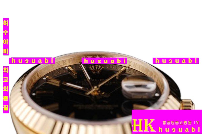 η ڸǰð Replica Rolex Datejust Automatic Movement Black Dial Pure Yellow Gold Men-A1328