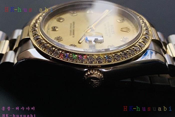  η ڽð Replica Rolex Datejust Automatic Movement Yellow gold Dial Crown Men.928117-32