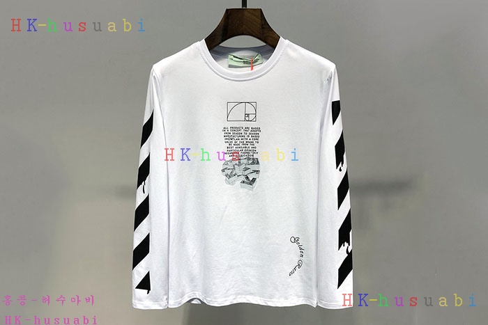 NEW 오프화이트 긴팔티 신상 OF 555841