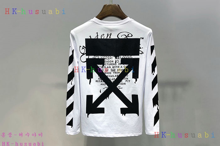 NEW 오프화이트 긴팔티 신상 OF 555841