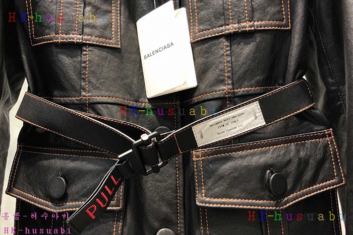 NEW 발렌시아가 가죽 쟈켓 B 7243100
