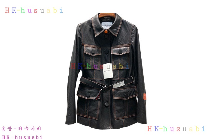 NEW 발렌시아가 가죽 쟈켓 B 7243100