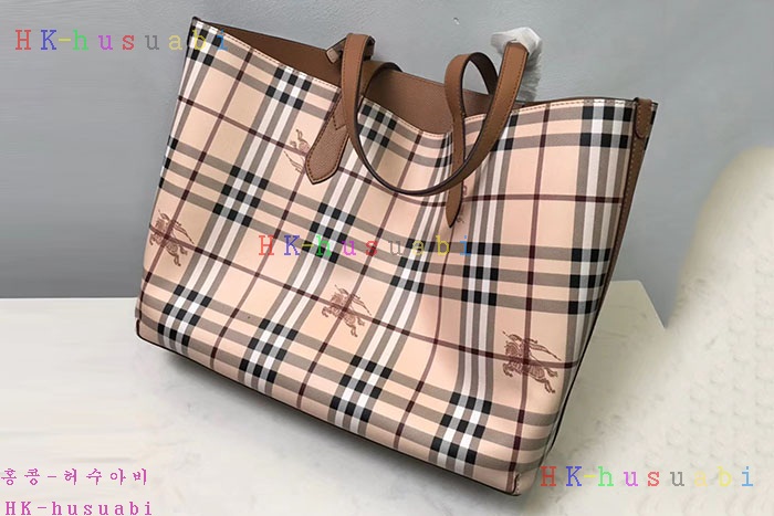 NEW 버버리 빈티지체크 쇼핑백  BB 299669