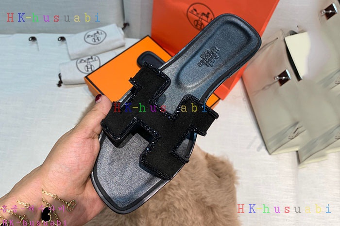NEW 에르메스 여성용 슬리퍼 H555734