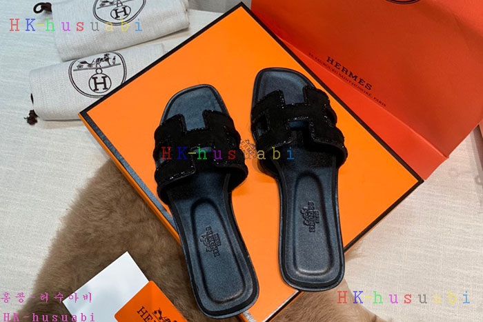 NEW 에르메스 여성용 슬리퍼 H555734