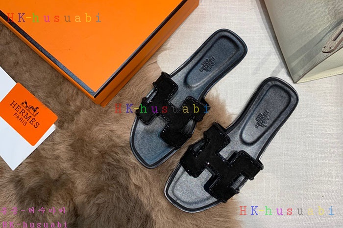 NEW 에르메스 여성용 슬리퍼 H555734