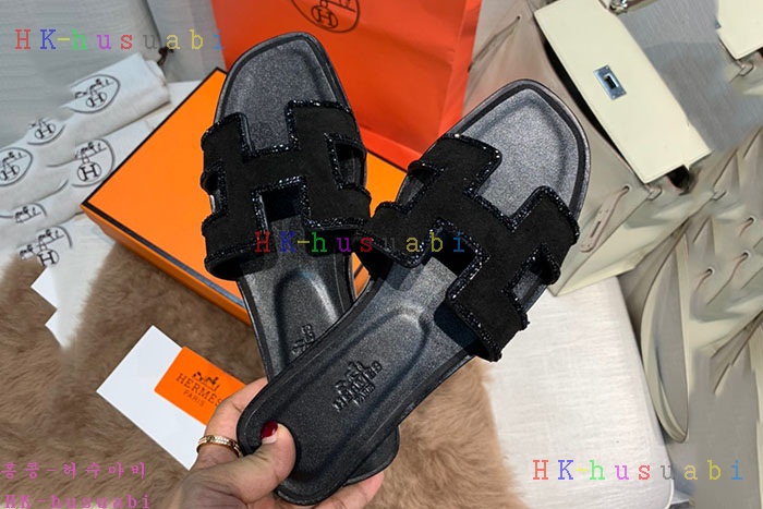 NEW 에르메스 여성용 슬리퍼 H555734