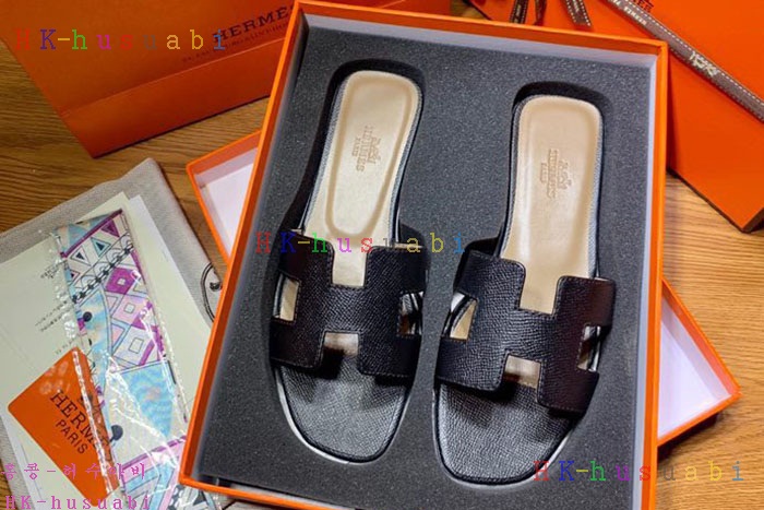NEW 에르메스 여성용 슬리퍼 H555730