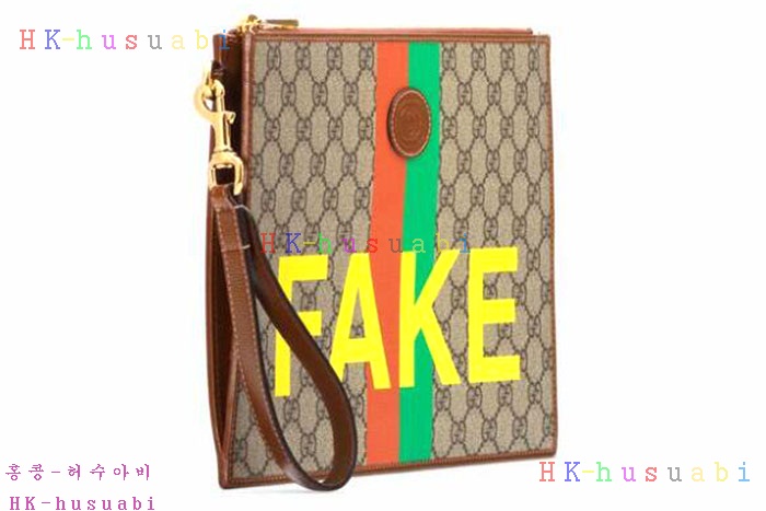 ★미러급★구찌 Fake Not 프린트 파우치 GU 636171