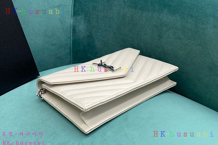★미러급★입생로랑 마틀라세 엔벨로프 모노그램 체인 지갑 393953-2