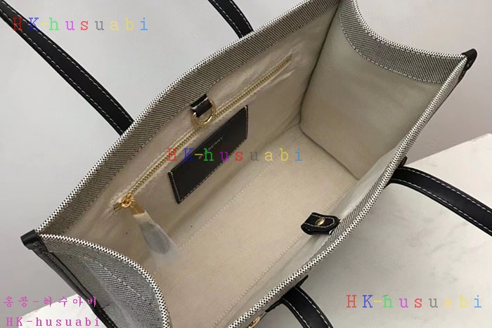 ★미러급★버버리 스몰 투톤 캔버스 레더 프레야 백 8044138-2