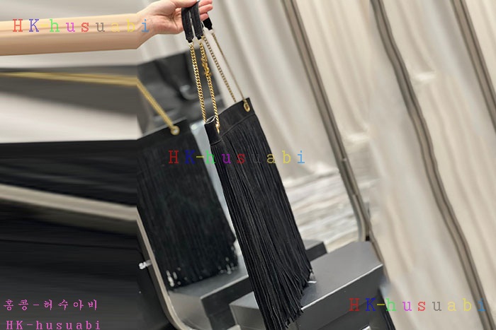 ★미러급★입생로랑 그레이스 프린지  숄더백 6337520-4