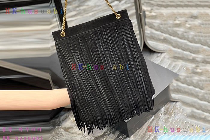 ★미러급★입생로랑 그레이스 프린지  숄더백 6337520-4