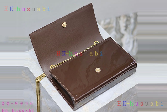 ★미러급★ 입생로랑 YSL 모노그램 미디엄 체인 숄더백 364021-4