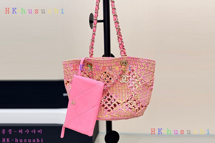 ★미러급★샤넬 코코 비치 라피아 쇼핑백 AS4714 AS4576