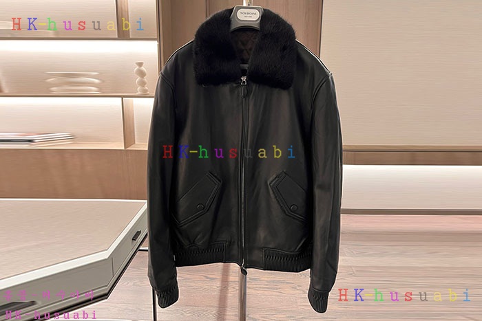 NEW 벨루티 가죽자켓 신상 B 4854011 (밍크퍼)