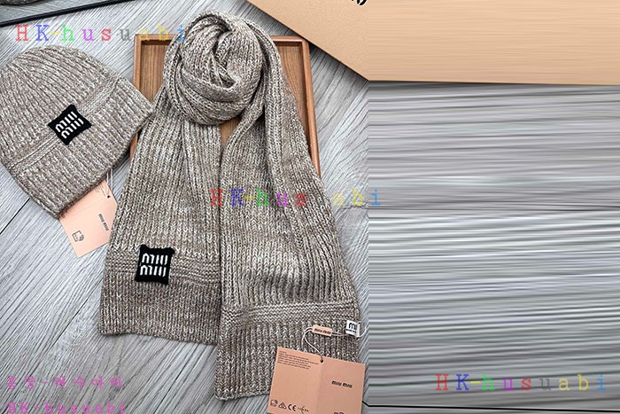 NEW 미우미우 모자 머플러 신상 MU 4788018