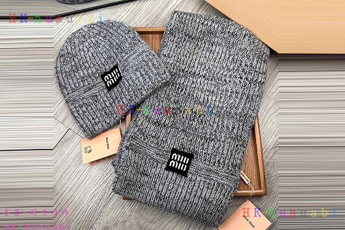 NEW 미우미우 모자 머플러 신상 MU 4788019