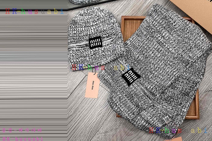NEW 미우미우 모자 머플러 신상 MU 4788020