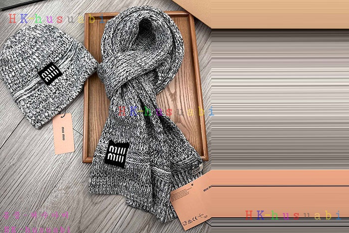 NEW 미우미우 모자 머플러 신상 MU 4788020