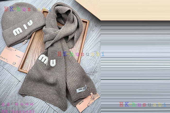 NEW 미우미우 모자 머플러 신상 MU 4788022