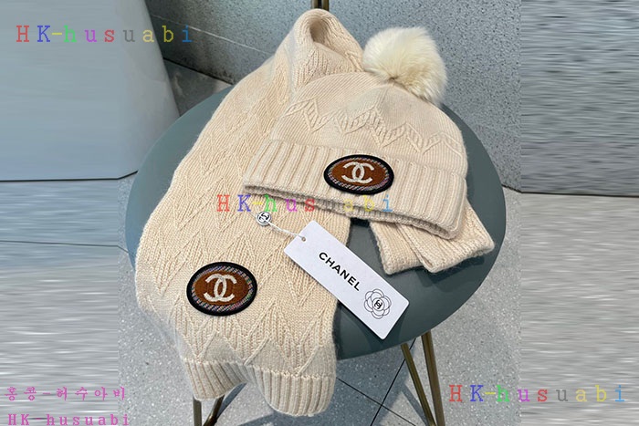 NEW 샤넬 모자 머플러셋트 신상 C 774716