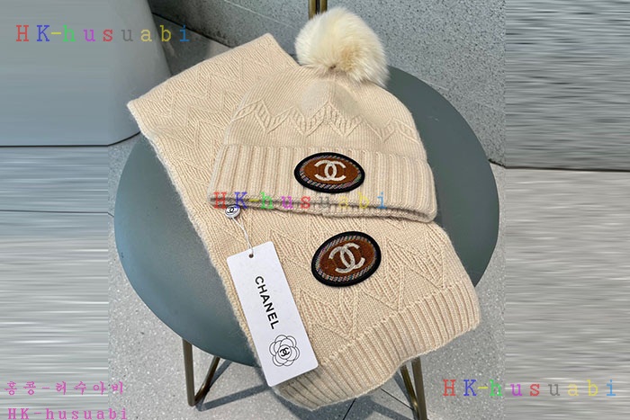 NEW 샤넬 모자 머플러셋트 신상 C 774716