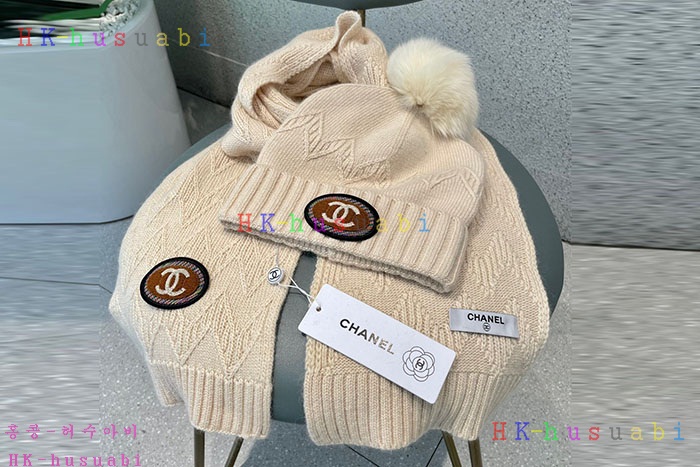 NEW 샤넬 모자 머플러셋트 신상 C 774716