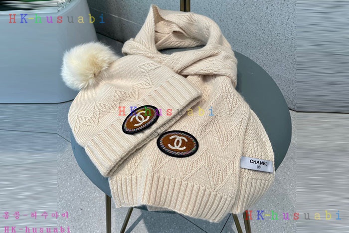 NEW 샤넬 모자 머플러셋트 신상 C 774716