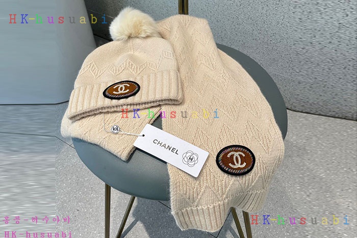 NEW 샤넬 모자 머플러셋트 신상 C 774716