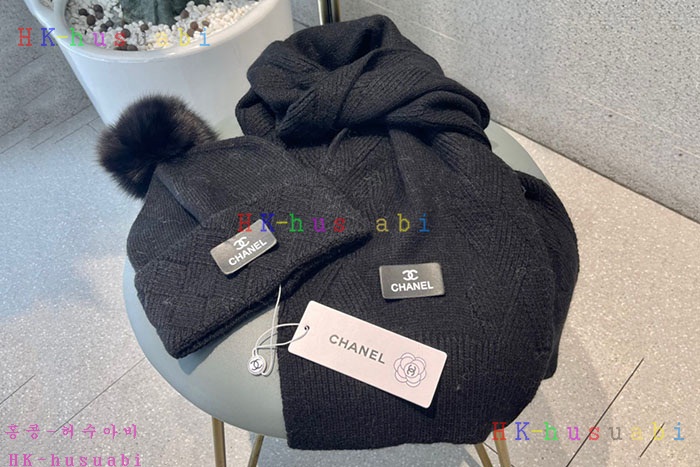 NEW 샤넬 모자 머플러셋트 신상 C 774737
