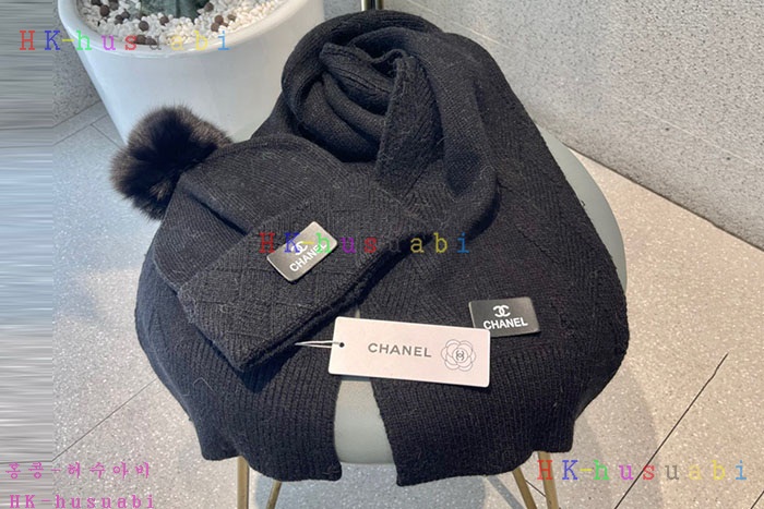 NEW 샤넬 모자 머플러셋트 신상 C 774737