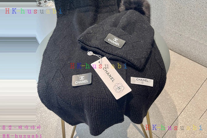 NEW 샤넬 모자 머플러셋트 신상 C 774737