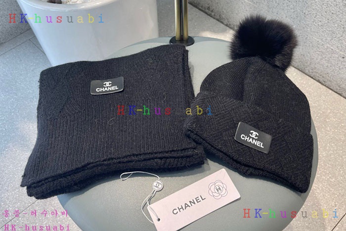 NEW 샤넬 모자 머플러셋트 신상 C 774737