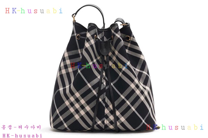★미러급★버버리 미디엄 체크 버킷 백  80938711