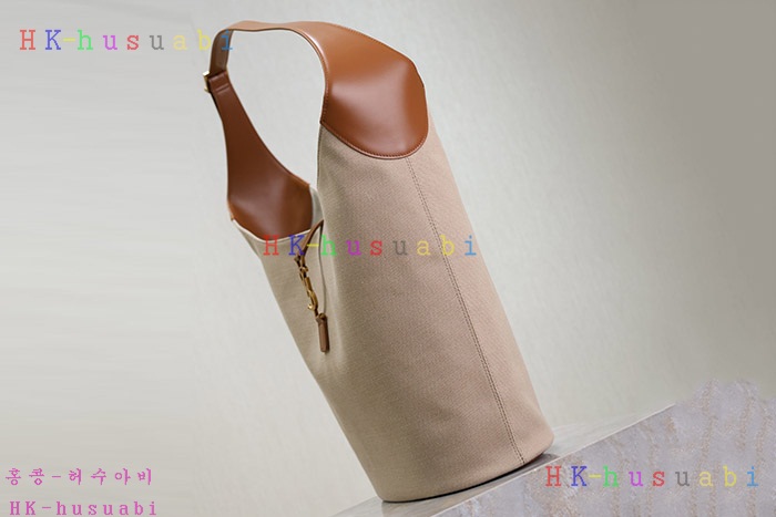 ★미러급★입생로랑 캔버스 및 가죽 소재의 LE 5 A 7 호보백 793088