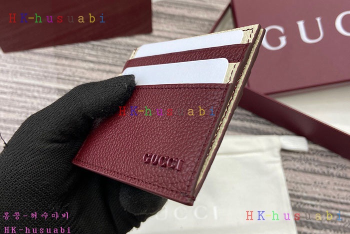 ★미러급★구찌 GUCCI 로고 바이컬러 카드 케이스 817043-3