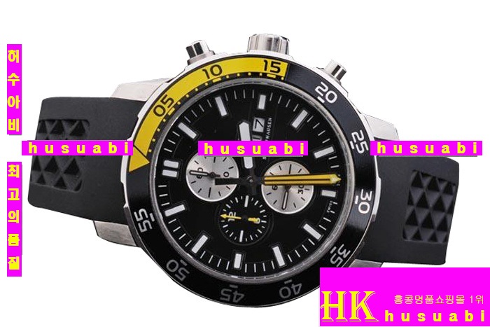 ̴ ð Replica IWC Schaffhausen Black and Yellow Bezel Japanese Quartz Movement 44 x 51 mm. YC010-18