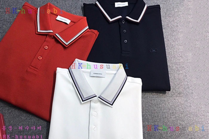 NEW 페라가모 카라 반팔티 신상 F 226220