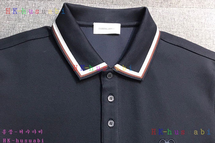NEW 페라가모 카라 반팔티 신상 F 226220